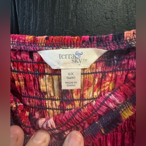 Vibrant Floral Long Sleeve Dress - Picture 3 of 4